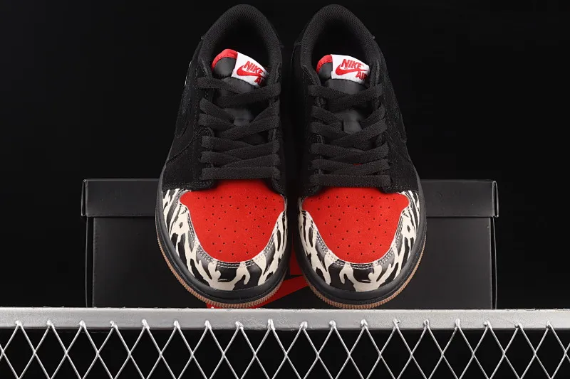 All categories Air Jordan Jordan series basketball shoes Air Jordan 1 Low Air Jordan 1 Low "Carnivore" AJ1 Joe 1 carnivore theme black and red low-top cultural sneakers DN3400-001